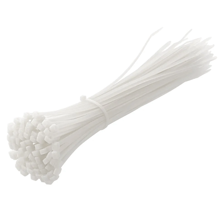 CABLE TIE NYLON 3.6X300MM 100PCS WHITE