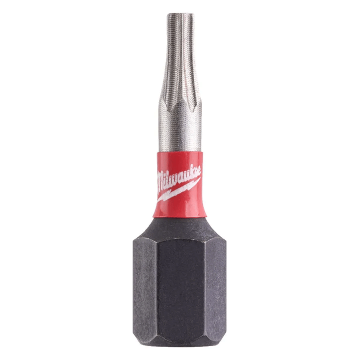 MILWAUKEE TXB08X25MM TORX SHOCKWAVE BIT WITH BORE 2PCS
