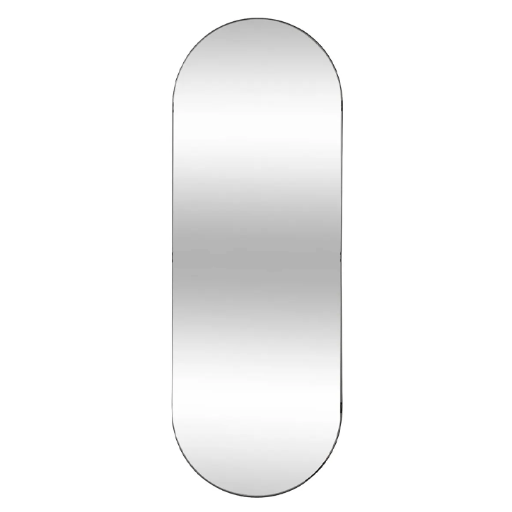 BLK MET MIRROR SELENA 112X40