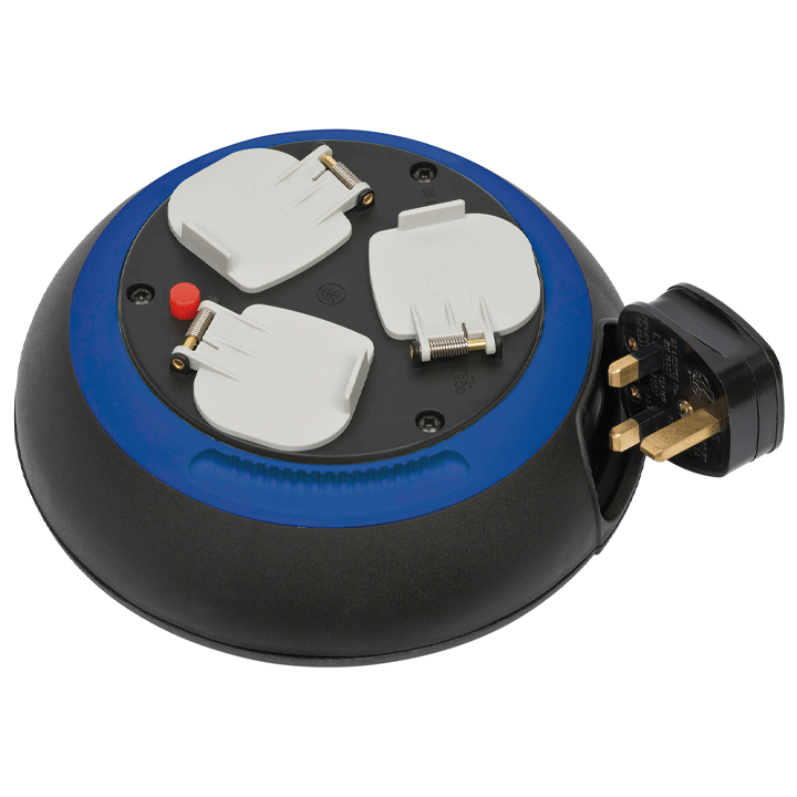 COMFORT-LINE CABLE BOX CL-S 3-WAY BLACK/BLUE 3M H05VV-F 3G1,5