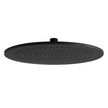 LLUVIA SHOWER HEAD CASCADE ROUND BLACK MAT 30CM