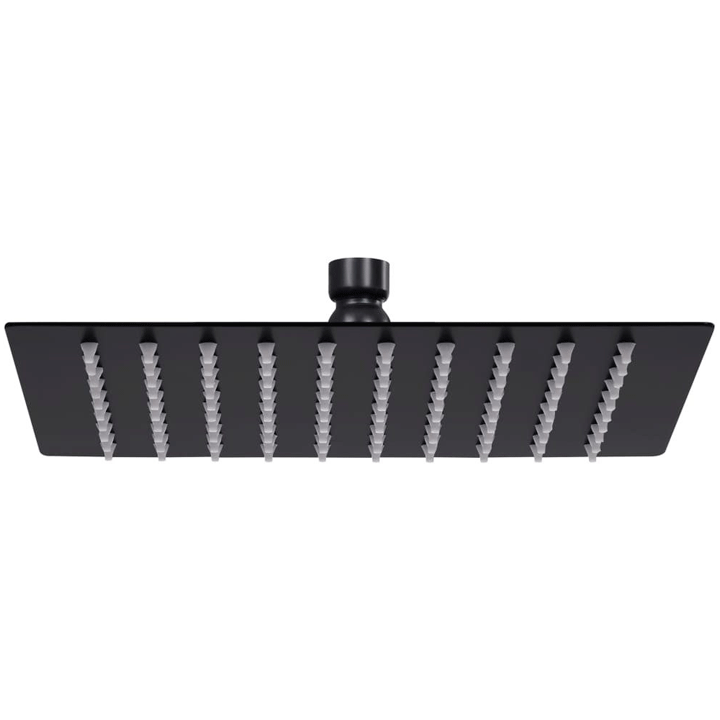 LLUVIA SHOWER HEAD CASCADE SQUARE BLACK MAT 30CM