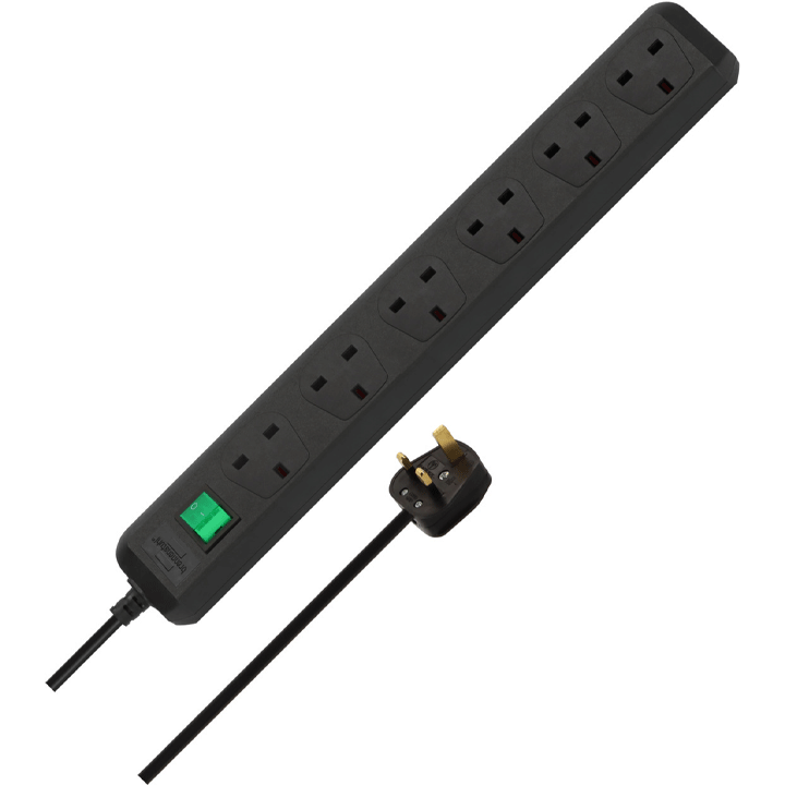 ECO-LINE 6-WAY BLACK 1.5M A05VV-F 3G1.25