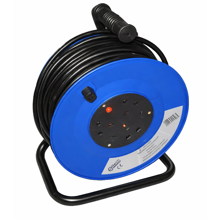 EXTENSION CORD REEL 25M 1.5MM PLASTIC