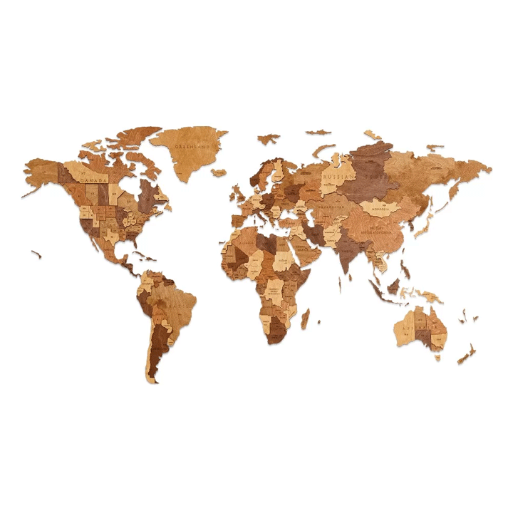 CONSTRUCTION KIT OF MODEL"WORLD MAP MEDIUM" CHOCO WORLD