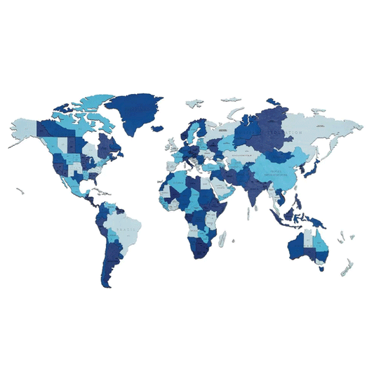 ΚΙΤ ΚΑΤΑΣΚΕΥΗΣ ΜΟΝΤΕΛΟΥ "WORLD MAP MEDIUM" ΜΠΛΕ ΦΑΝΤΑΣΙΑΣ