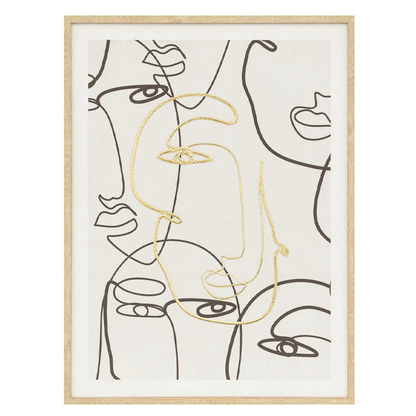 PRINT FRAME FOIL CORALIE 45X60