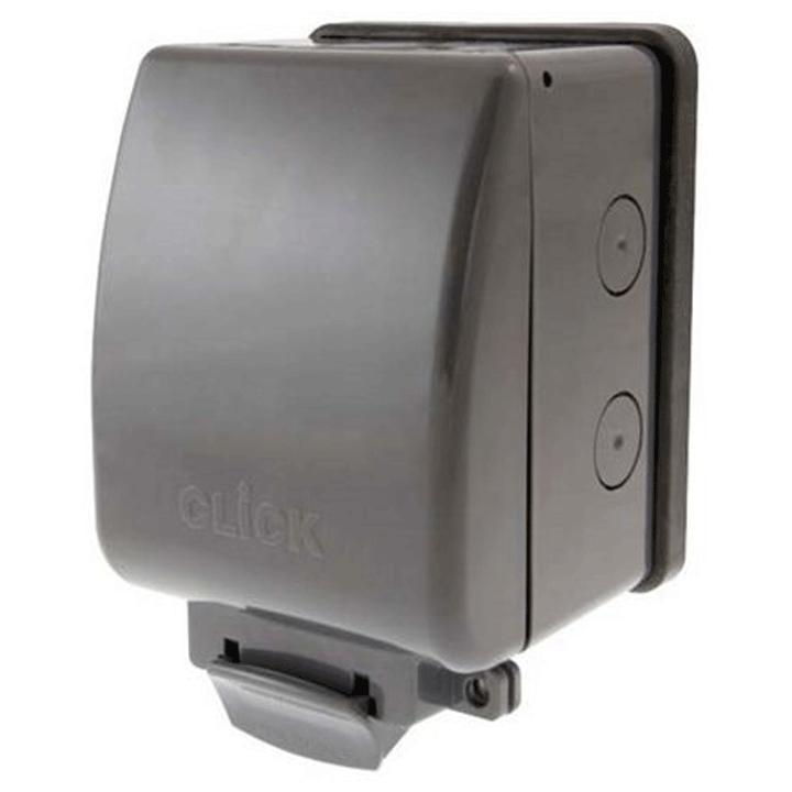 SWITCH WEATHERPROOF 1-GANG 13A IP66 GREY