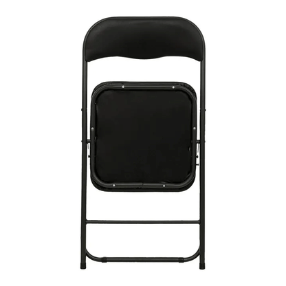 FOLDING CHAIR PU BLACK