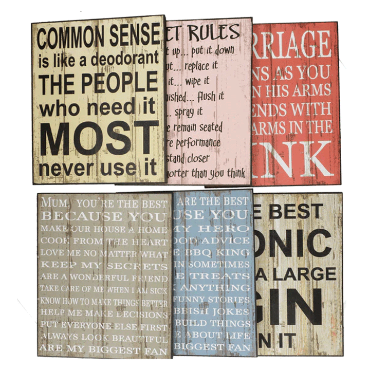 DECO TEXT 30X25X1.8CM