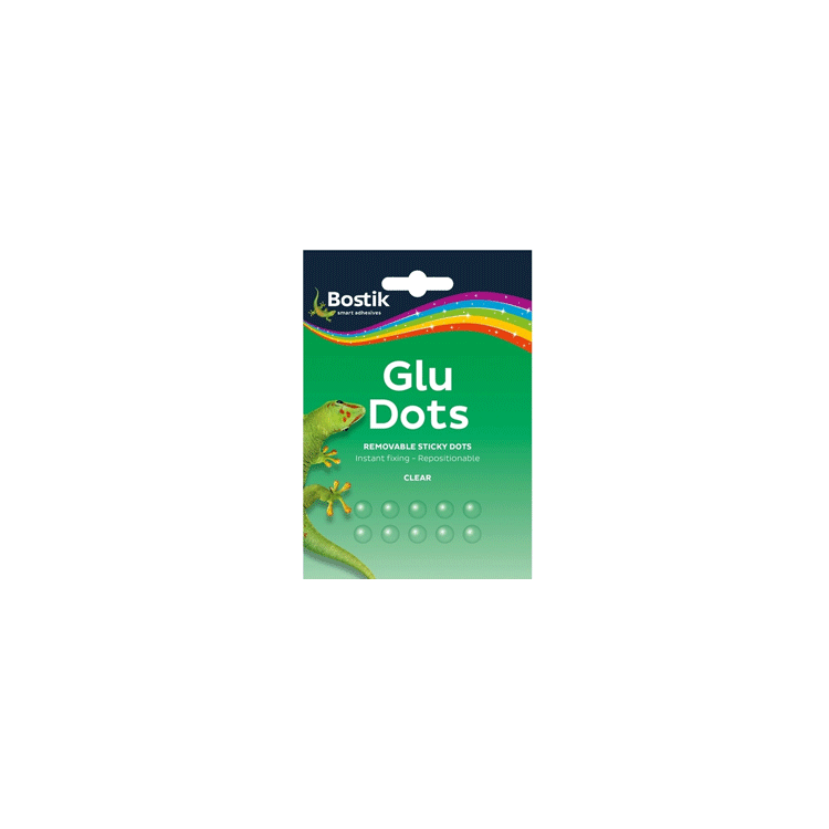 STICKI DOTS CLEAR REMOVABLE 64PCS