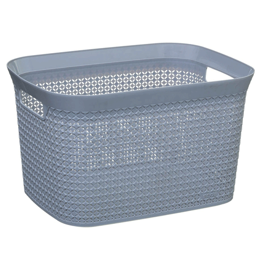 25L LAUNDRY BASKET SCANDI GREY