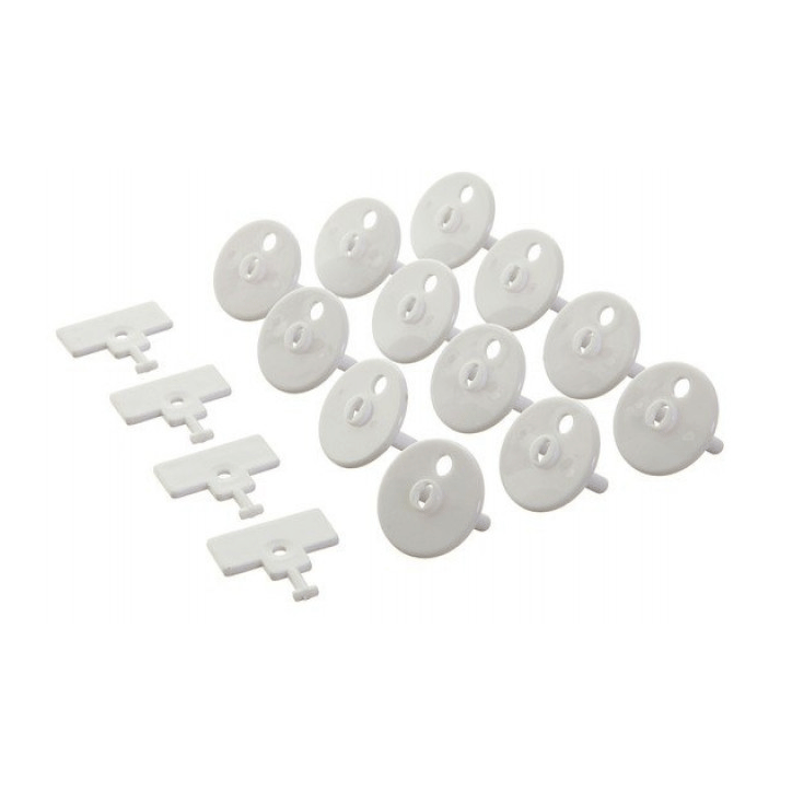 DREAMBABY®  KEYED OUTLET PLUGS    12 PLUGS, 4 KEYS EURO STYLE LARGE