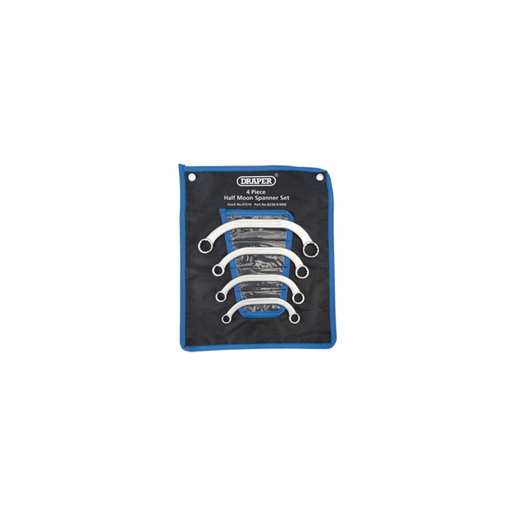 HALF MOON RING SPANNER SET 4PCS