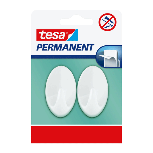 TESA 2PCS HOOK METAL OVAL
