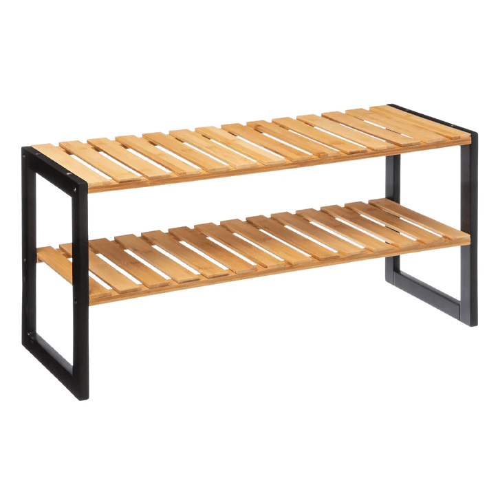 SHOE RACK 6P BLACKBAMBOO