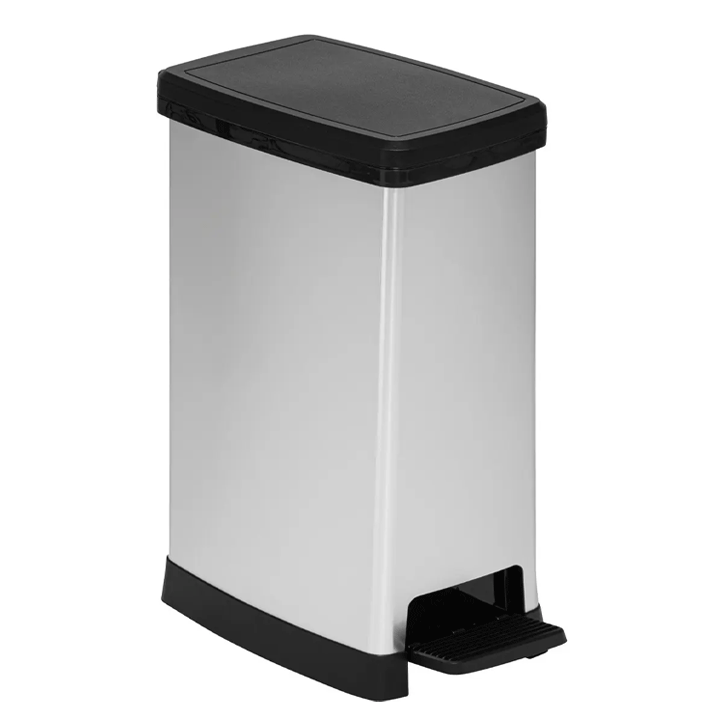 BIN PED PLAST 40L SLIM SOFT C