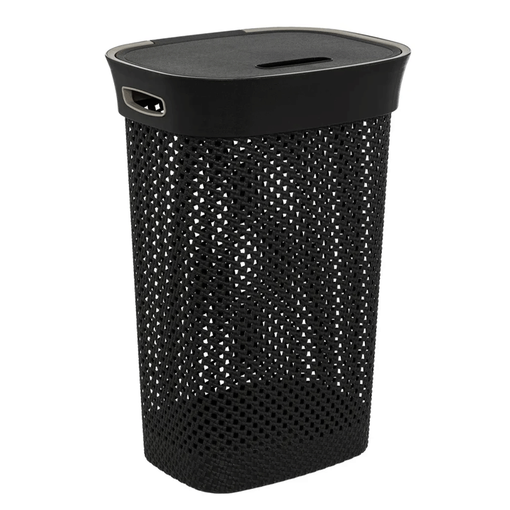LAUNDRY HAMPER 60L GREY PURL