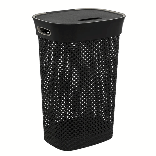 LAUNDRY HAMPER 60L GREY PURL