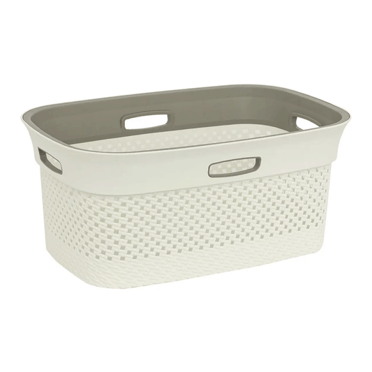 LAUNDRY BASKET 45L LIN PURL