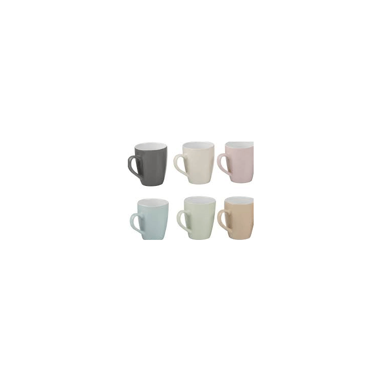 MUG 296ML 6ASS CLR CE D7,5X10CM 280G BC