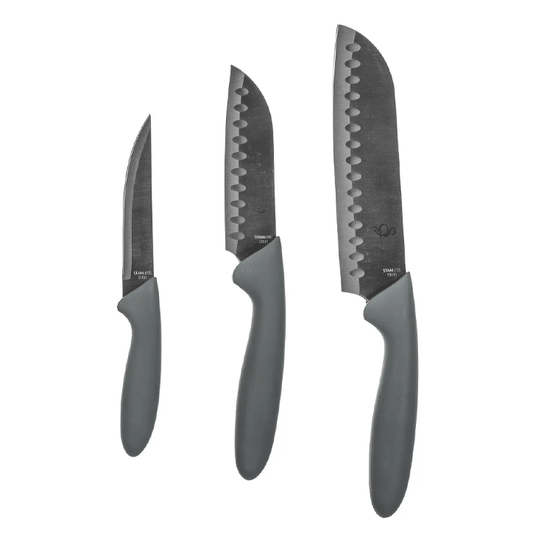 SET X3 KNIVES SANTOKU ESSTL
