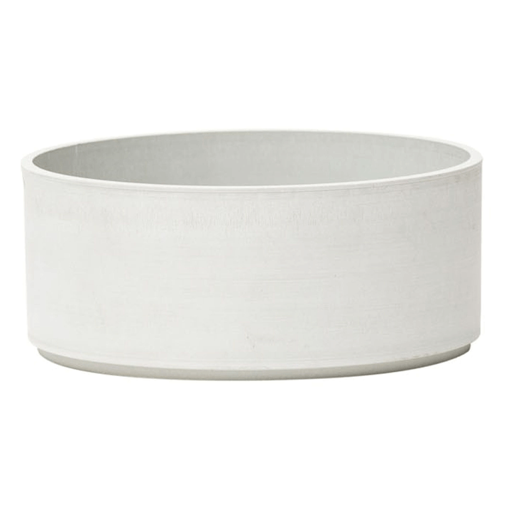 POT TAMBOURINE 13CMX6CM WHITE