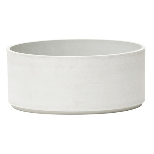 POT TAMBOURINE 18CMX8CM WHITE