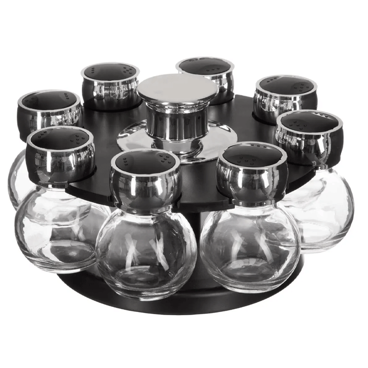 SPICE RACK X8 ROTA GLASS+ABS