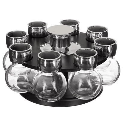 SPICE RACK X8 ROTA GLASS+ABS