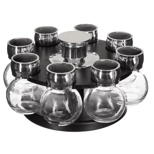SPICE RACK X8 ROTA GLASS+ABS