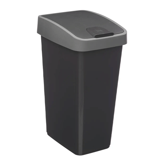 DUSTBIN 2OPENING PLAST 25L