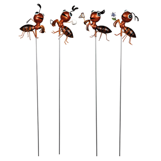 GARDEN STAKE 4AS ANT LT GARDEN 13X8.5X91CM