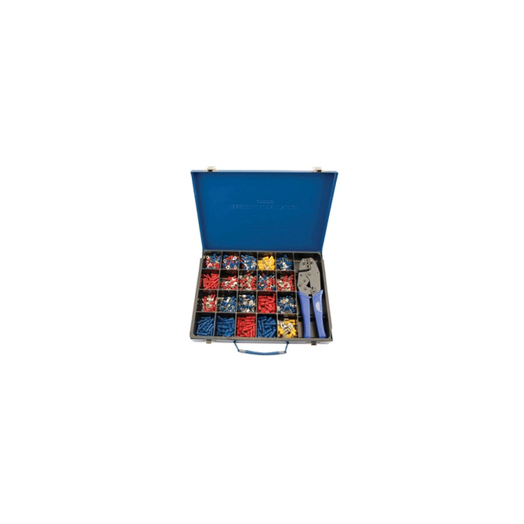 RATCHET CRIMPING TOOL 220MM + TERMINAL KIT