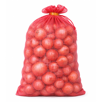 SACKS WIT NETTING RED 41X60CM