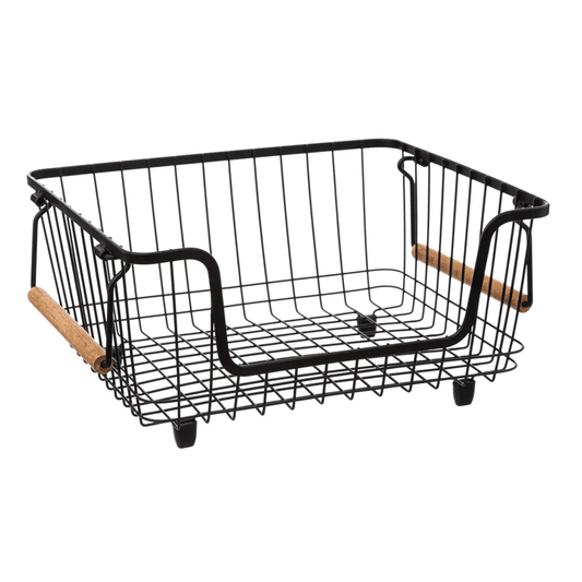 BLKWOOD MET STACK BASKET SIZEM