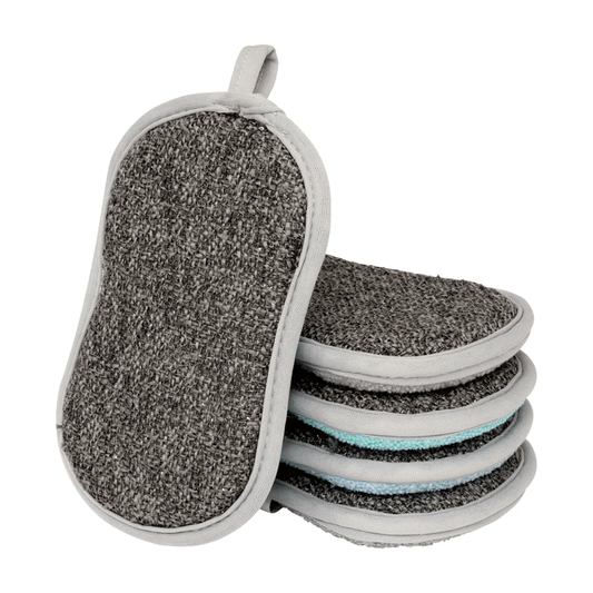 MICROFIBER SCRUBBING SPONGE X5