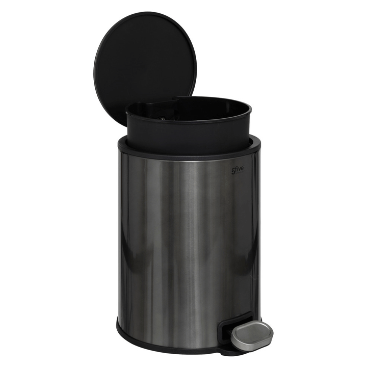 DUSTBIN MET 6L CARBONE DELTA
