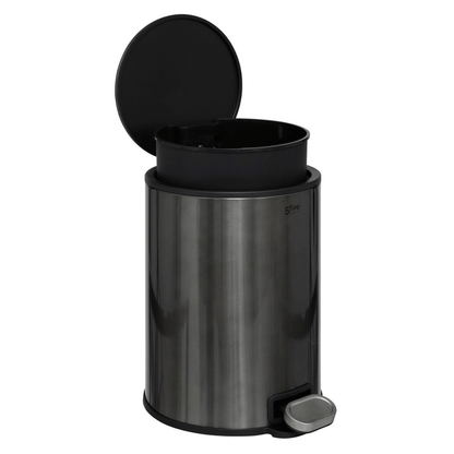 DUSTBIN MET 6L CARBONE DELTA