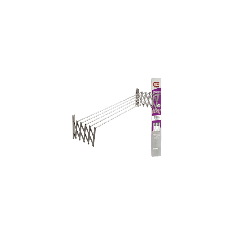 CLOTHESLINE 100CM EXTENSIBLE 5 RODS ALUMINIUM