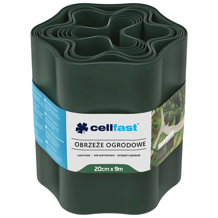 BORDER FENCE PLASTIC 20CMX9M GREEN