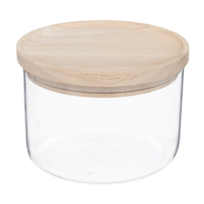 JAR L GLASS+WOOD 0,65L HERMET