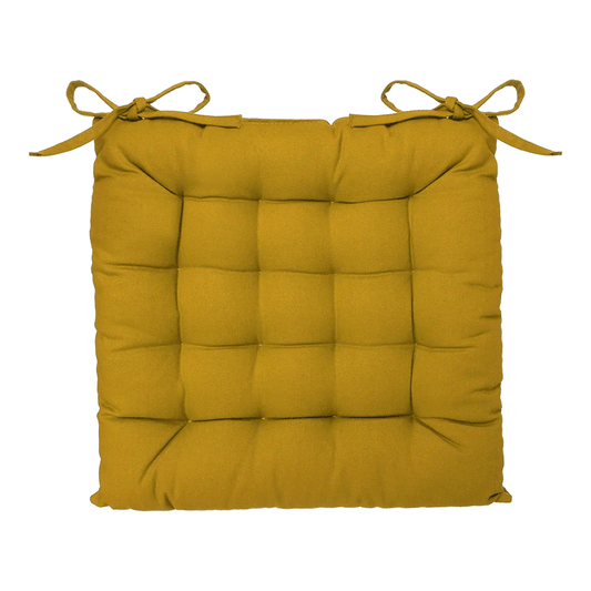 YELLOW CHAIR CUSHION 38X38CM