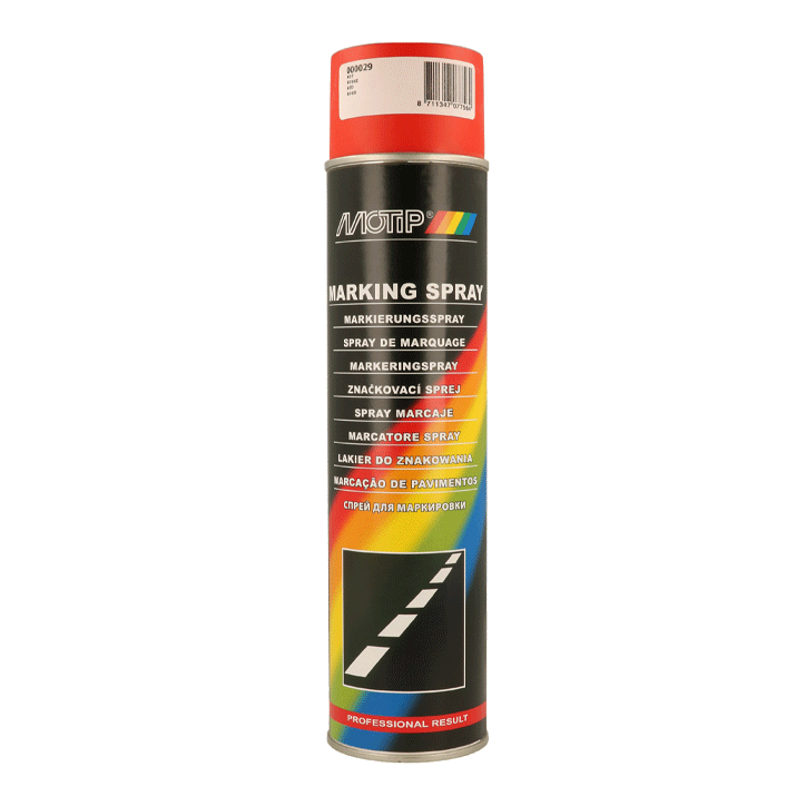 MOTIP MARKING PAINT SPRAY RED 600ML