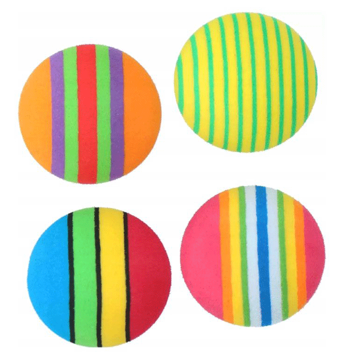 CAT TOY BALLS 4PC