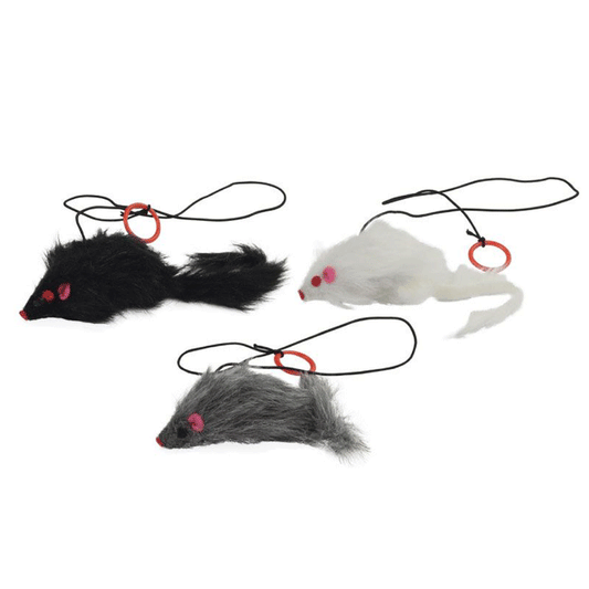 CAT TOYS MOUSE 3ASS ELESTIC LENGTH 37CM