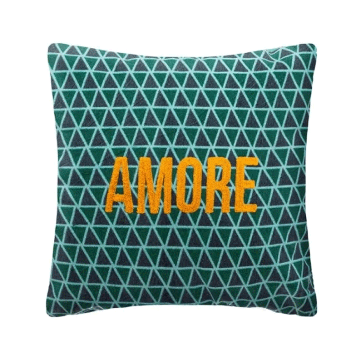 CUSHION COVER EMBROID AMOR 40X40