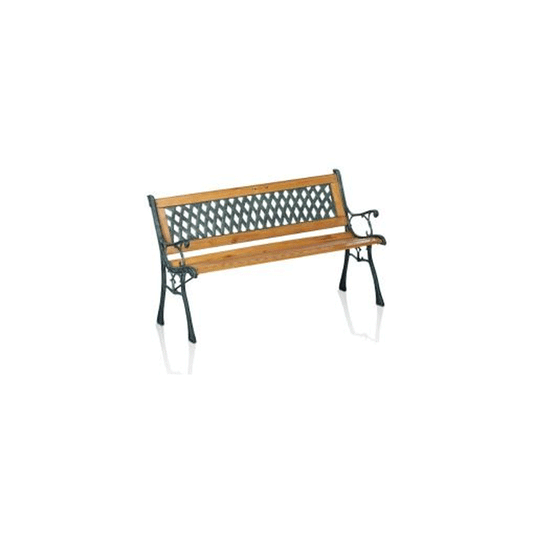 GARDEN BENCH CAST IRON/WOOD