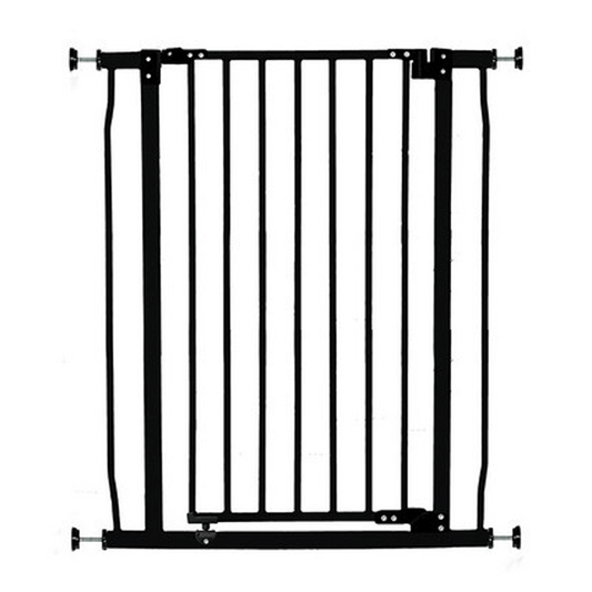 DREAMBABY® LIBERTY BABY SECURITY GATE BLACK 75-81CM H93CM
