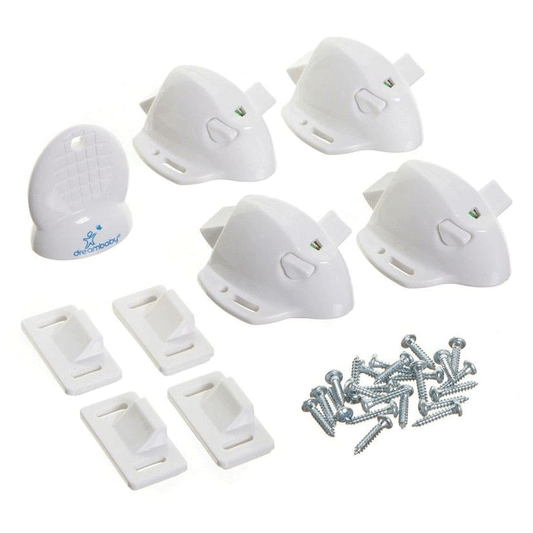 DREAMBABY® ADHESIVE MAG LOCK® - 4 LOCKS & 1 KEY